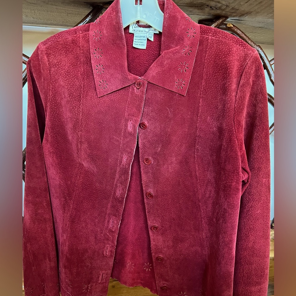 Cranberry Suede Jacket